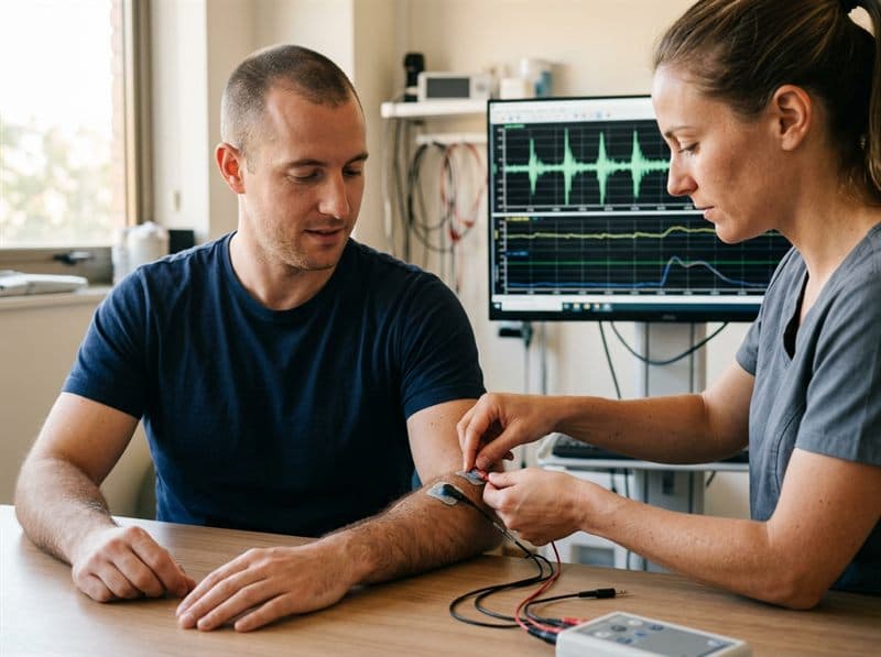 Biofeedback con electromiografía de superficie en fisioterapia en Monforte de Lemos