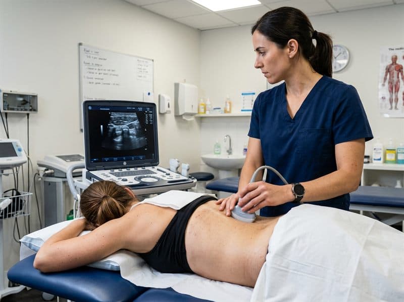 Ecografía como apoyo al tratamiento de osteopatía en Monforte de Lemos