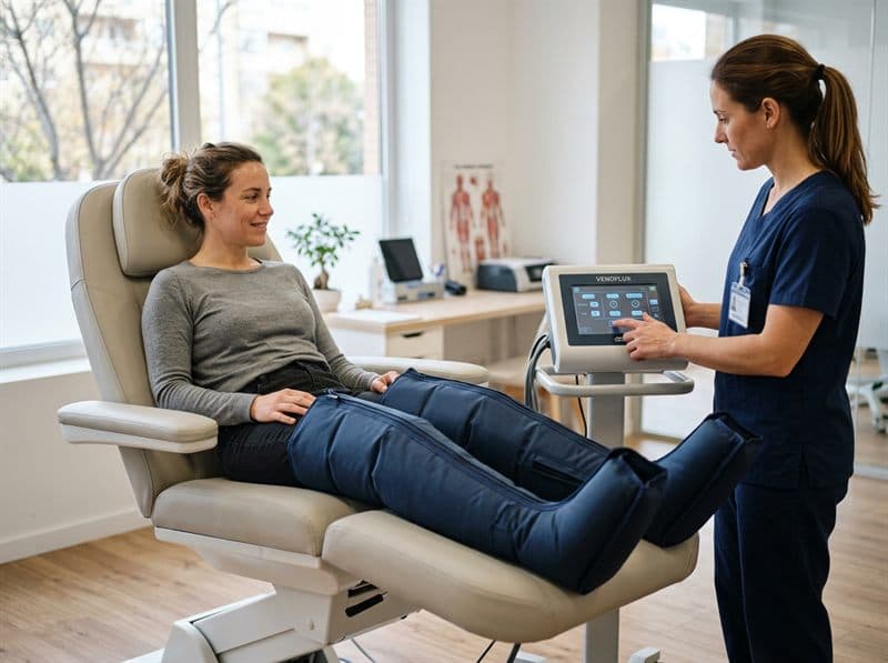 Presoterapia en fisioterapia en Monforte de Lemos