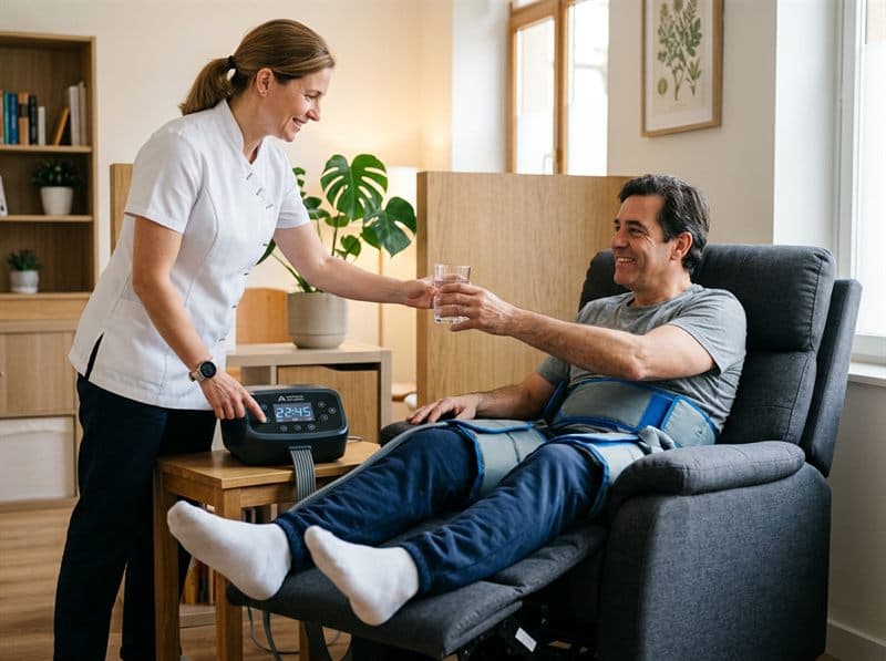 Presoterapia en osteopatía en Monforte de Lemos