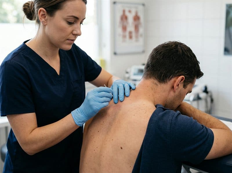 Punción seca en fisioterapia en Monforte de Lemos