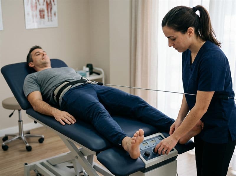 Sistema de tracción en osteopatía en Monforte de Lemos