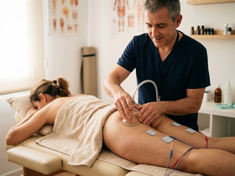 Vacuoterapia y electroestimulación combinada en osteopatía en Monforte de Lemos